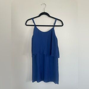 Parker Royal Blue Pleated Top